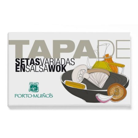 Tapa de setas variadas en salsa Wok 125gr – Porto Muiños